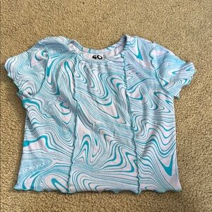 SO Blue Swirl Short Sleeve Tee